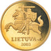Coin, Lithuania, 50 Centu, 2003, Proof, MS(65-70), Nickel-brass, KM:108