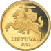 Coin, Lithuania, 20 Centu, 2003, Proof, MS(65-70), Nickel-brass, KM:107