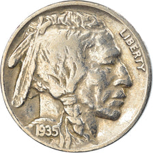 Moeda, Estados Unidos da América, Buffalo Nickel, 5 Cents, 1935, U.S. Mint, San