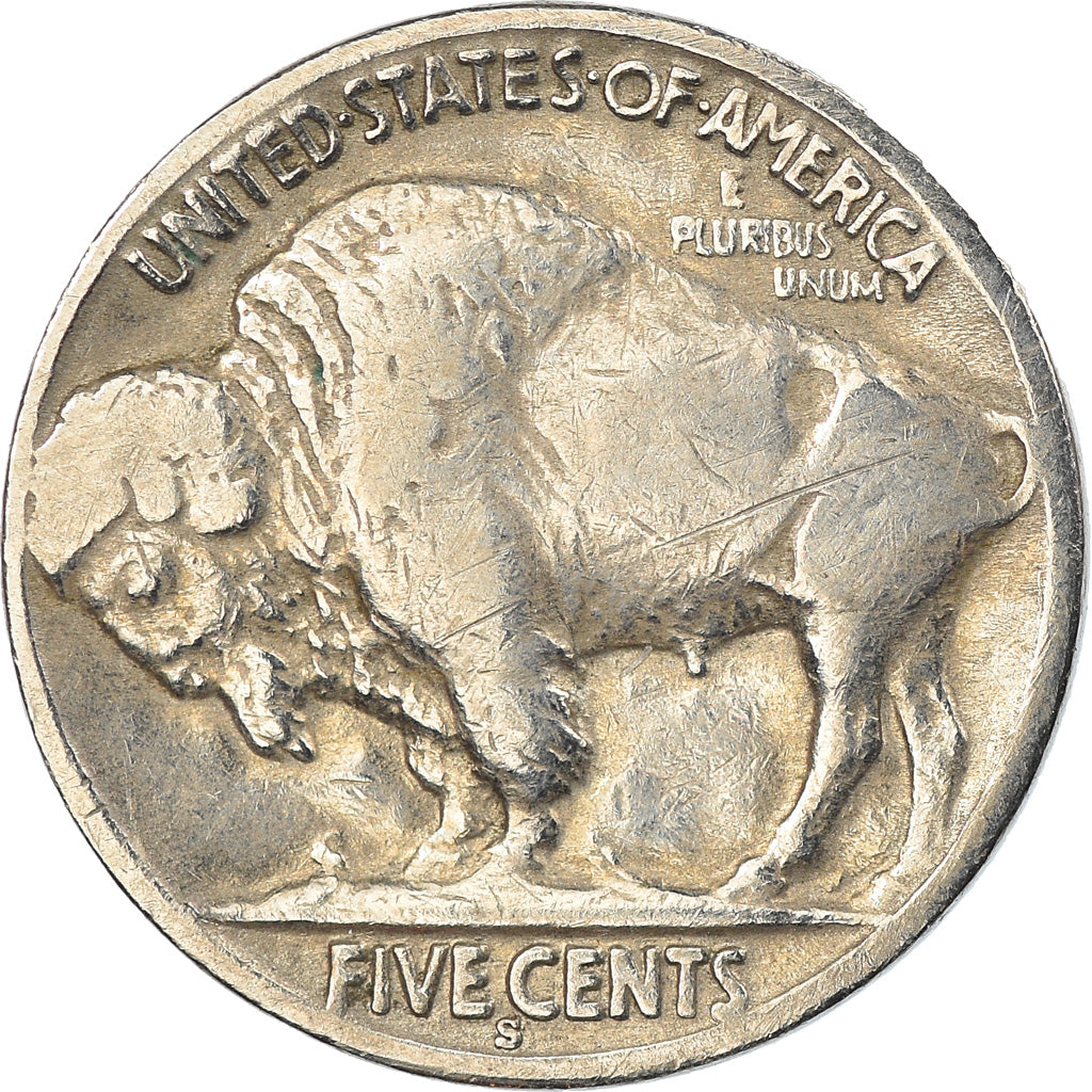 Moeda, Estados Unidos da América, Buffalo Nickel, 5 Cents, 1935, U.S. Mint, San