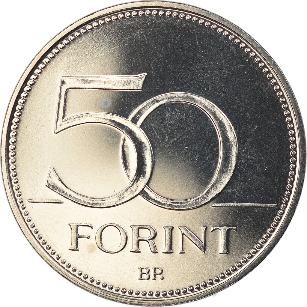 Moneta, Ungheria, 50 Forint, 2001, Budapest, FDC, Rame-nichel, KM:697