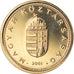Coin, Hungary, Forint, 2001, Budapest, MS(65-70), Nickel-brass, KM:692