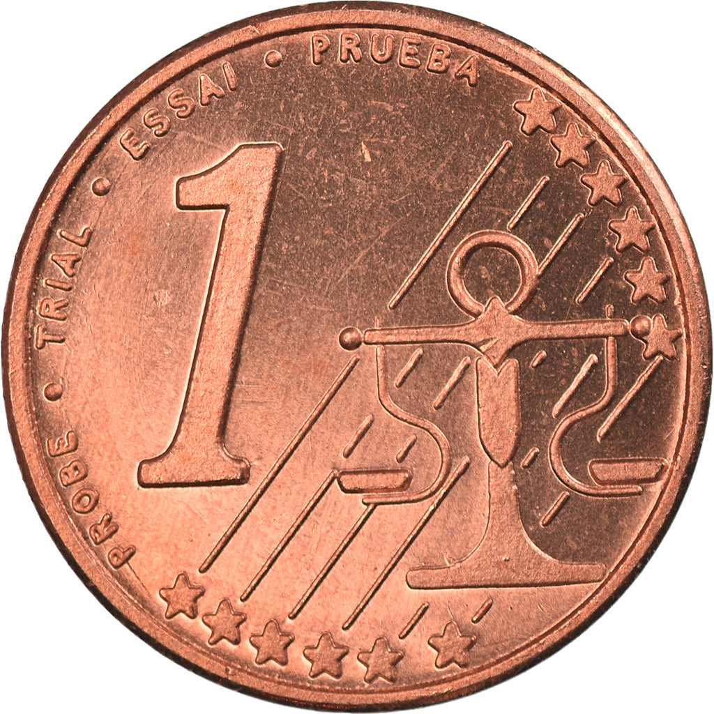 Slowenien, Euro Cent, 2004, unofficial private coin, STGL, Copper Plated Steel