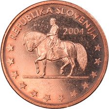 Slovenia, 5 Euro Cent, 2004, unofficial private coin, MS(65-70), Copper Plated
