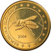 Slovenia, 10 Euro Cent, 2004, unofficial private coin, MS(65-70), Brass