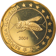 Slovenia, 20 Euro Cent, 2004, unofficial private coin, MS(65-70), Brass