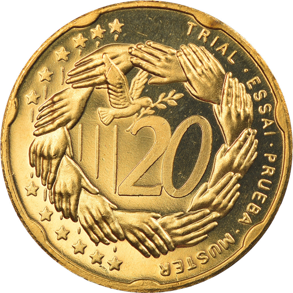 Slovenia, 20 Euro Cent, 2004, unofficial private coin, MS(65-70), Brass