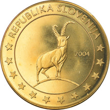 Slovenia, 5 Euro, 2004, unofficial private coin, MS(65-70), Brass