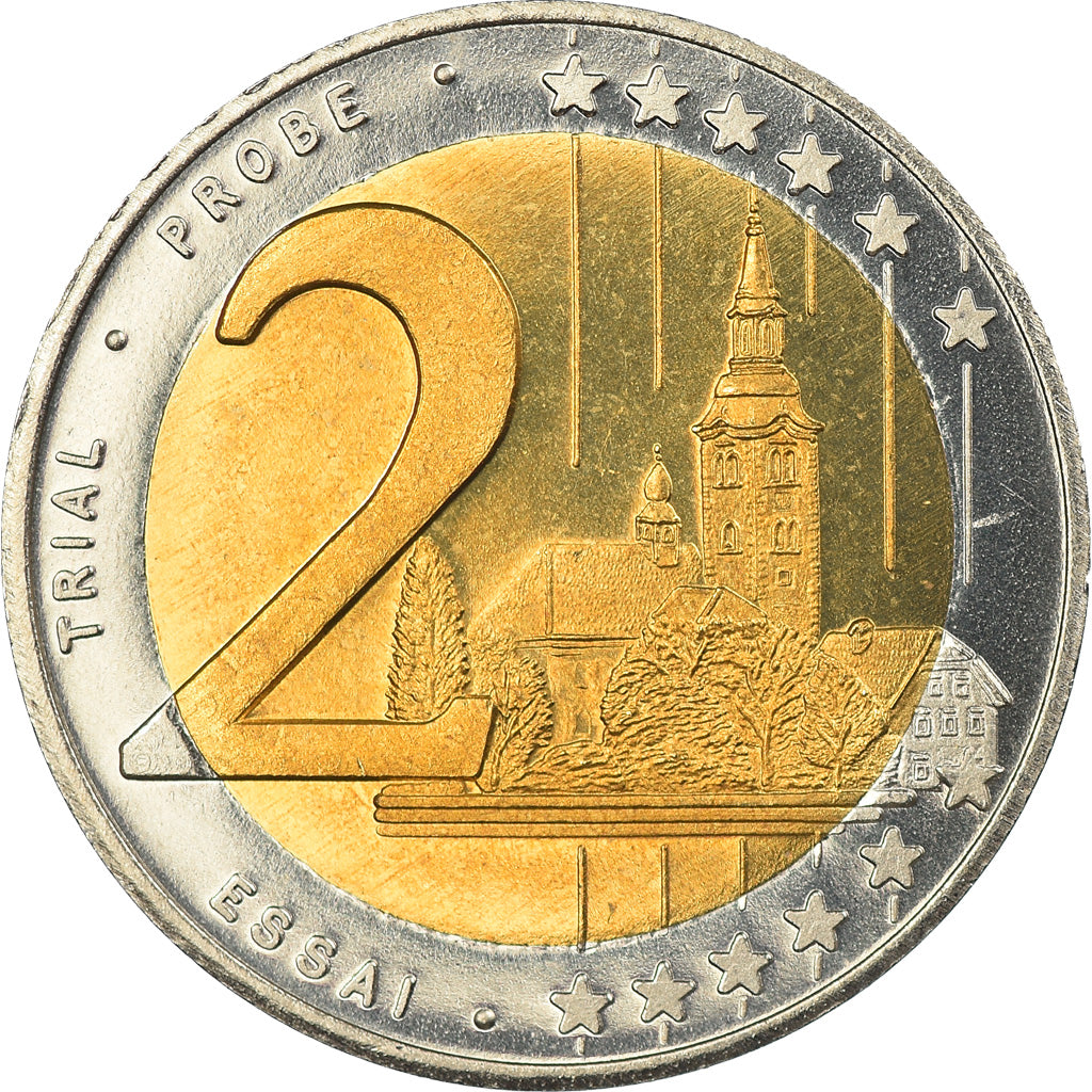 Slovenia, 2 Euro, 2004, unofficial private coin, MS(65-70), Bi-Metallic
