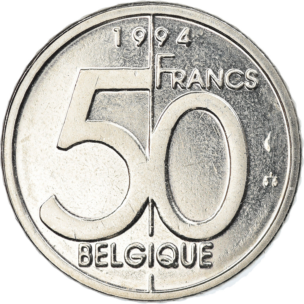Coin, Belgium, Albert II, 50 Francs, 50 Frank, 1994, Brussels, MS(65-70)