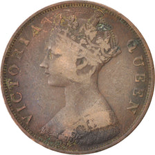 Hong Kong, Victoria, Cent, 1877, MB, Bronzo, KM:4.1