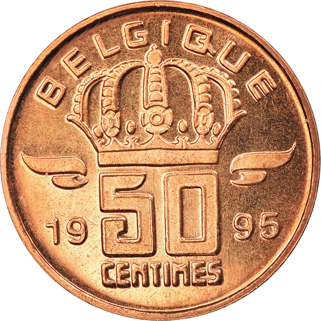 Coin, Belgium, Baudouin I, 50 Centimes, 1995, Proof, MS(65-70), Bronze, KM:148.1