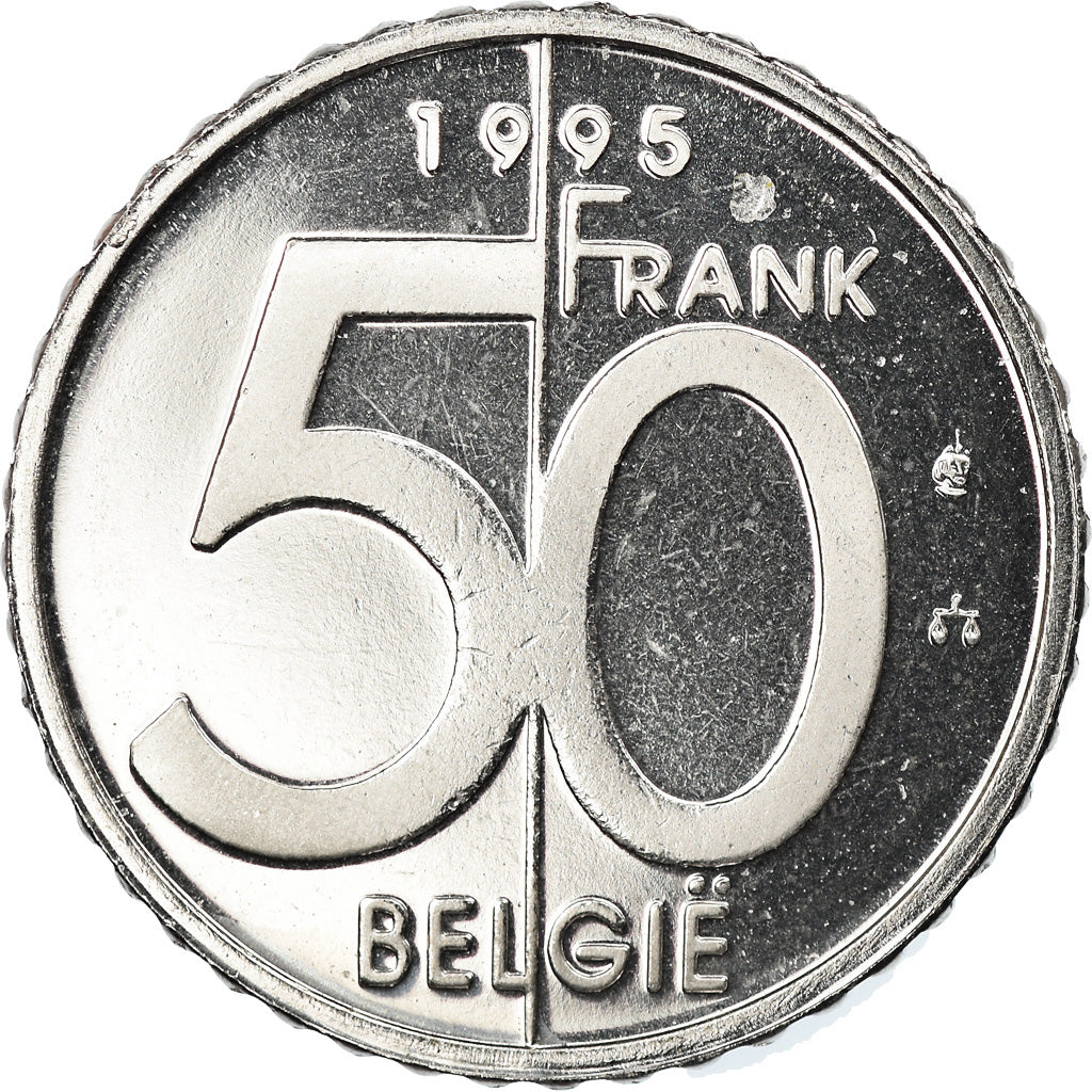 Coin, Belgium, Albert II, 50 Francs, 50 Frank, 1995, Brussels, Proof, MS(65-70)
