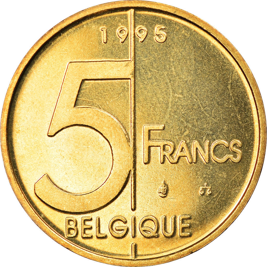 Coin, Belgium, Albert II, 5 Francs, 5 Frank, 1995, Brussels, Proof, MS(65-70)