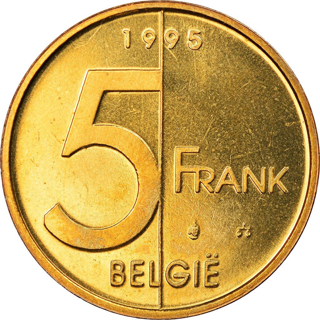 Coin, Belgium, Albert II, 5 Francs, 5 Frank, 1995, Brussels, Proof, MS(65-70)