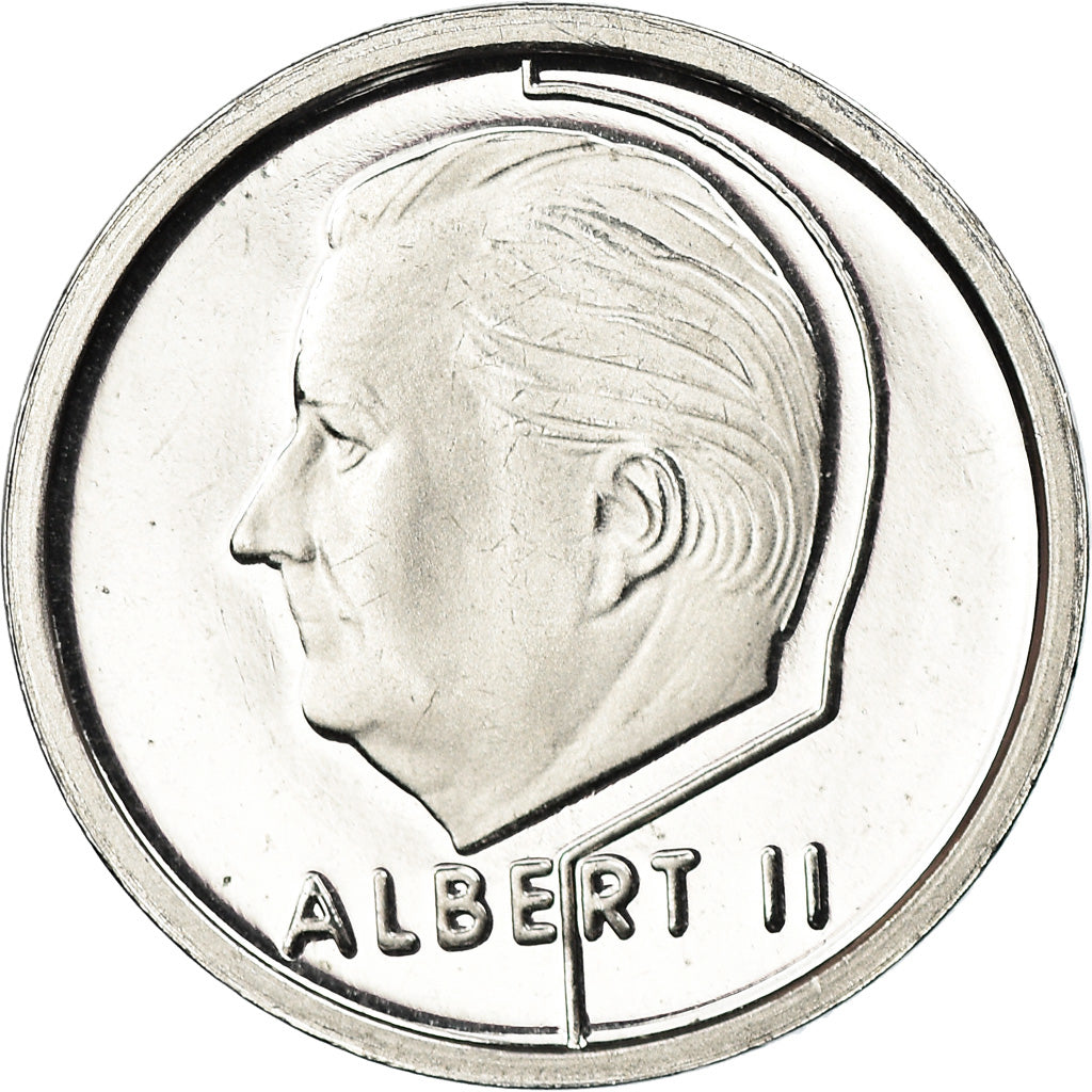Coin, Belgium, Albert II, Franc, 1995, Brussels, Proof, MS(65-70), Nickel Plated