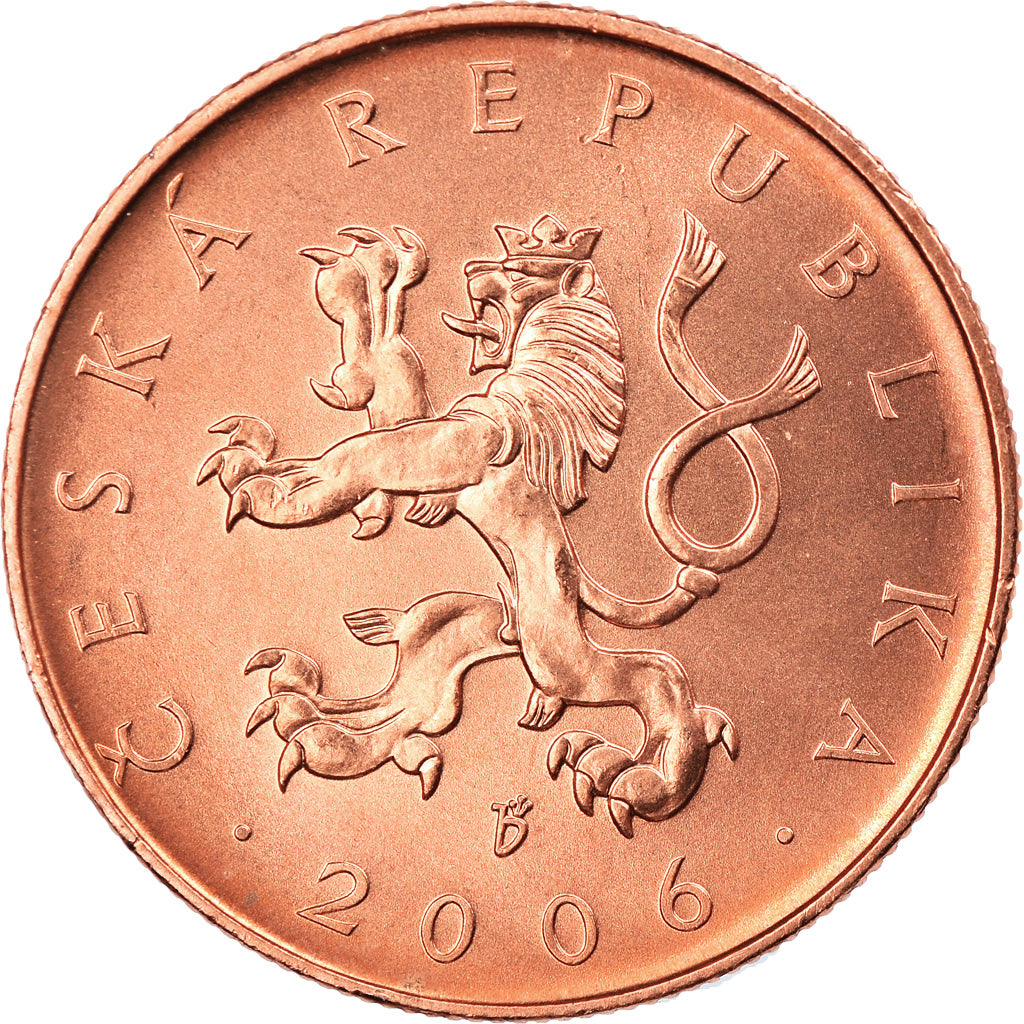 Coin, Czech Republic, 10 Korun, 2006, MS(65-70), Copper Plated Steel, KM:4