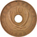 Monnaie, EAST AFRICA, George VI, 10 Cents, 1942, TTB, Bronze, KM:26.2