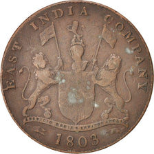 Coin, INDIA-BRITISH, MADRAS PRESIDENCY, 20 Cash, 1803, Birmingham, VF(20-25)