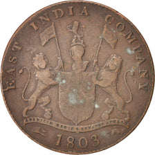 Monnaie, INDIA-BRITISH, MADRAS PRESIDENCY, 20 Cash, 1803, Birmingham, TB