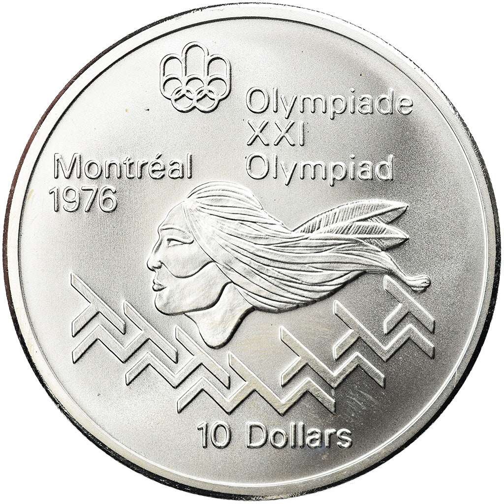 Moeda, Canadá, Elizabeth II, 10 Dollars, 1975, Royal Canadian Mint, Ottawa