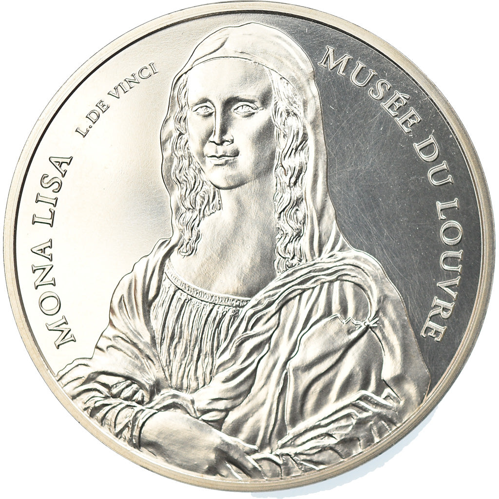 France, Token, Musée du Louvre - Mona lisa, MS(65-70), Silver