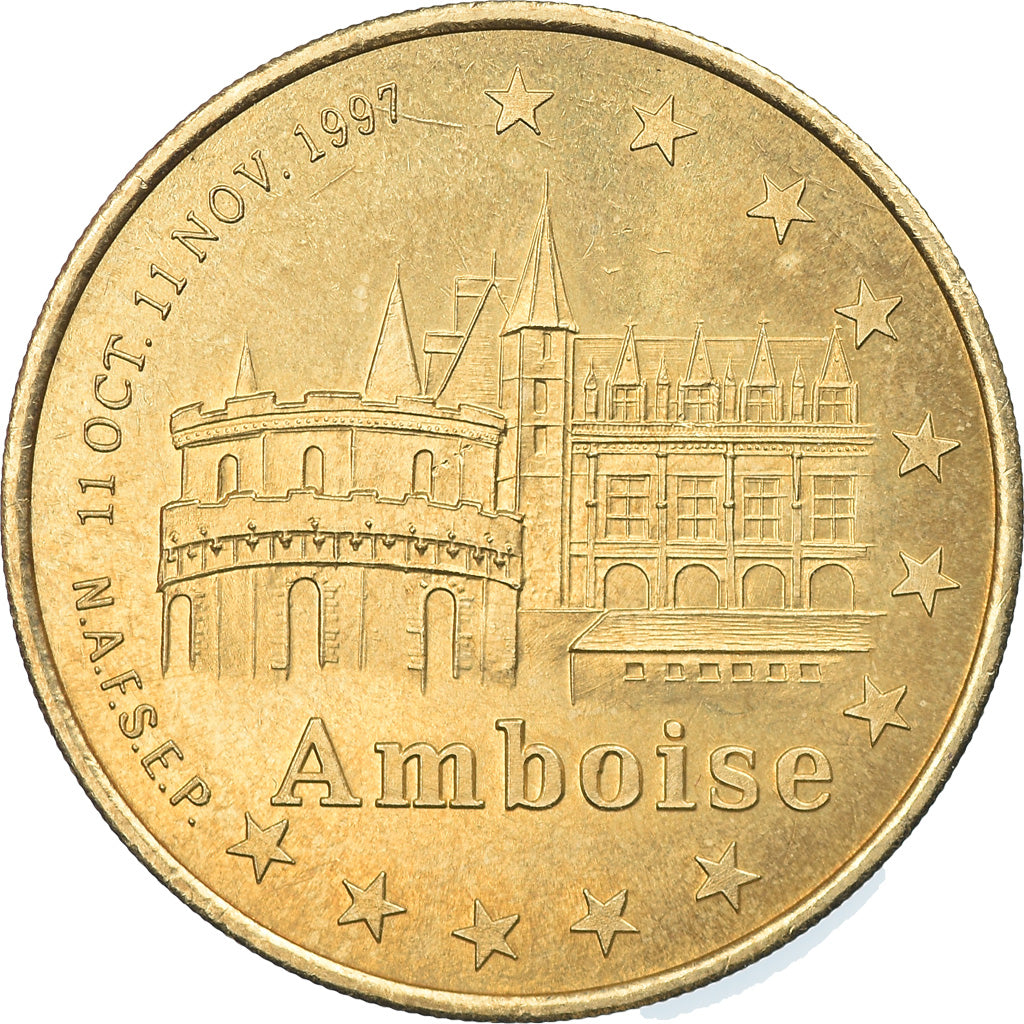 France, Euro, Euro des Villes, 1997, Tours et de Touraine - Amboise, EF(40-45)