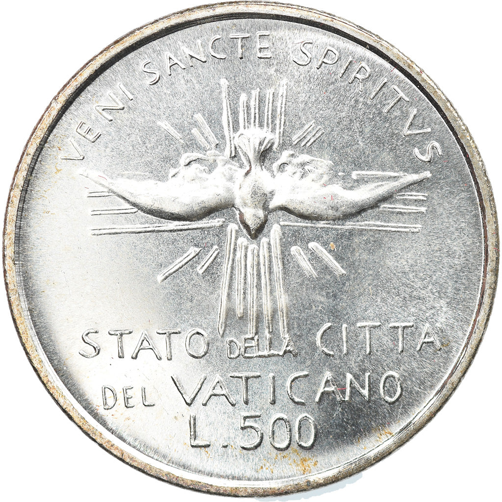 Moeda, CIDADE DO VATICANO, Sede Vacante, 500 Lire, 1978, Roma, MS(65-70), Prata