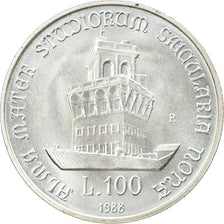 Coin, Italy, 100 Lire, 1988, Rome, MS(65-70), Silver, KM:127