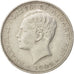 PORTUGAL, 200 Reis, 1909, Paris, KM #549, EF(40-45), Silver, 4.95