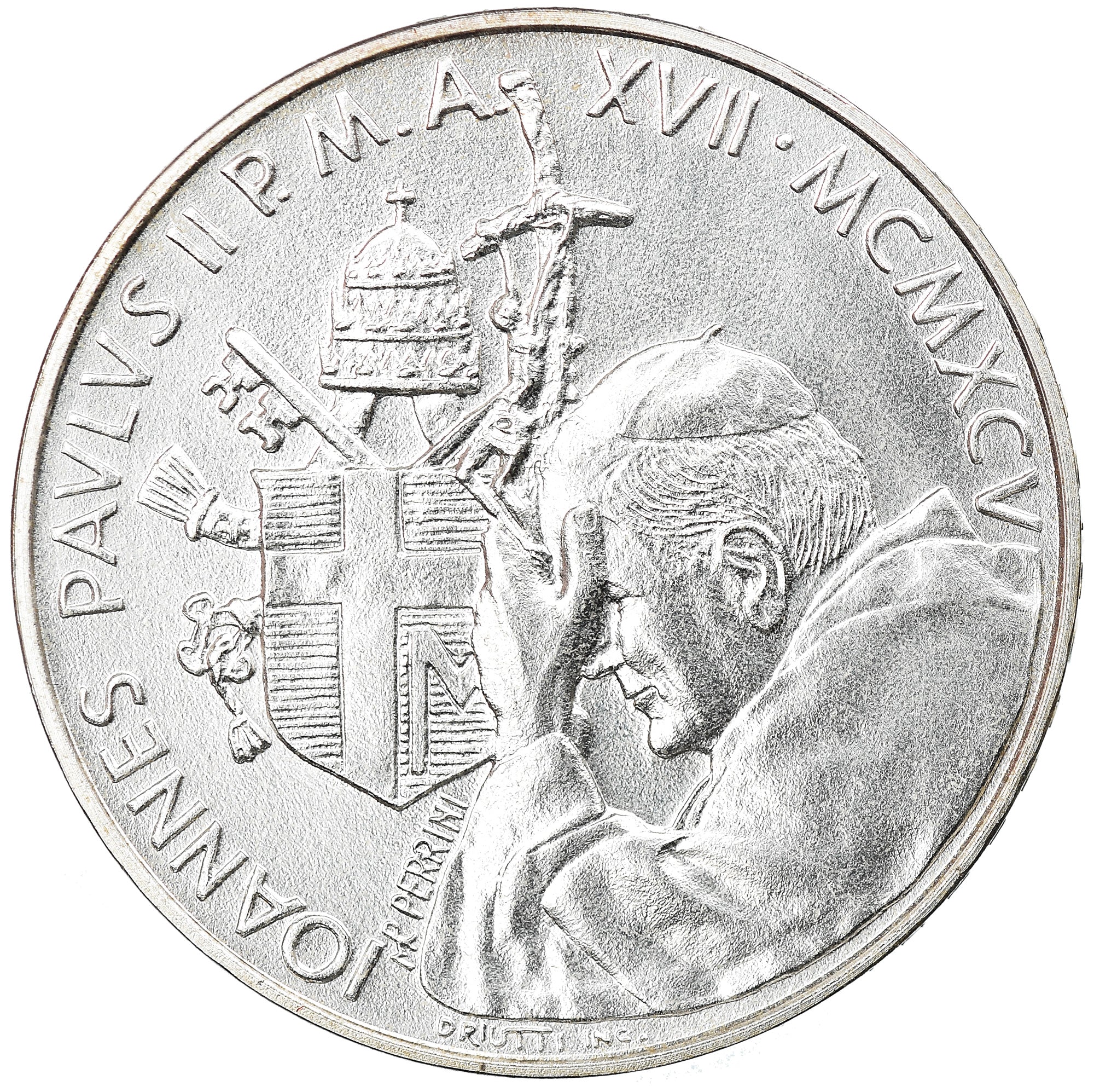 Münze, Vatikanstadt, John Paul II, 500 Lire, 1995, Roma, STGL, Silber, KM:259