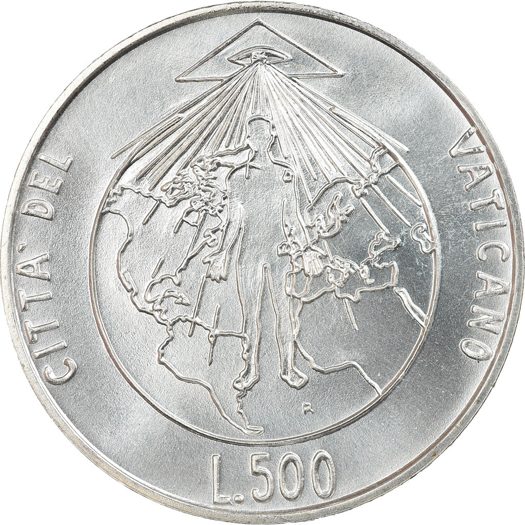 Monnaie, Cité du Vatican, John Paul II, 500 Lire, 1994, Roma, FDC, Argent