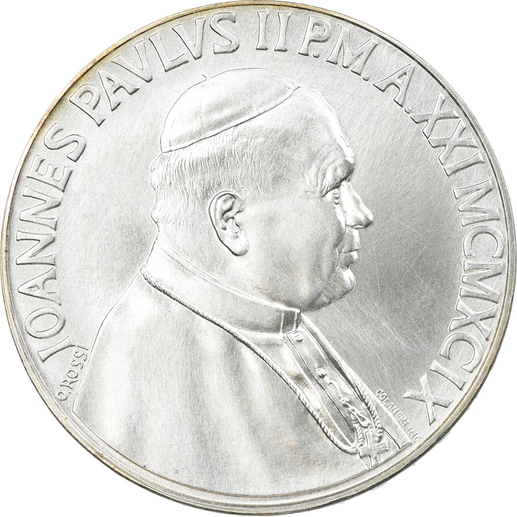 Monnaie, Cité du Vatican, John Paul II, 500 Lire, 1999, Roma, FDC, Argent
