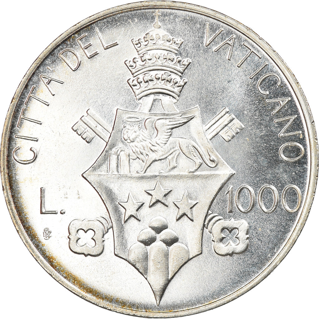 Monnaie, Cité du Vatican, John Paul I, 1000 Lire, 1978, Roma, FDC, Argent