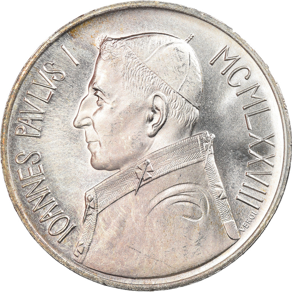 Coin, VATICAN CITY, John Paul I, 1000 Lire, 1978, Roma, MS(65-70), Silver