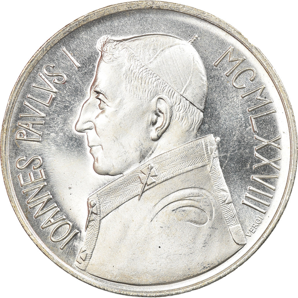 Munten, Vaticaanstad, John Paul I, 1000 Lire, 1978, Roma, FDC, Zilver, KM:142