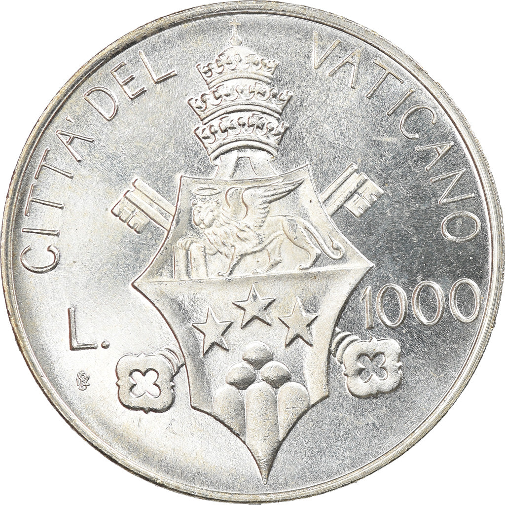 Munten, Vaticaanstad, John Paul I, 1000 Lire, 1978, Roma, FDC, Zilver, KM:142