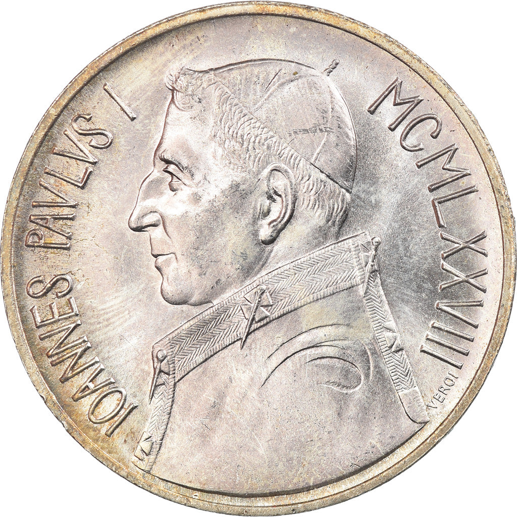 Coin, VATICAN CITY, John Paul I, 1000 Lire, 1978, Roma, MS(65-70), Silver