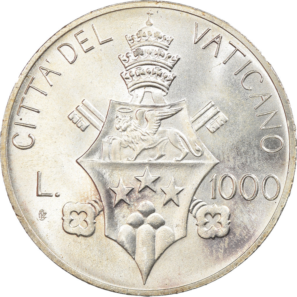Coin, VATICAN CITY, John Paul I, 1000 Lire, 1978, Roma, MS(65-70), Silver