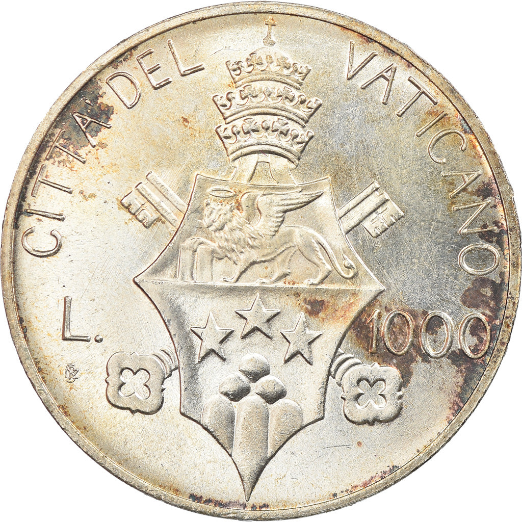 Monnaie, Cité du Vatican, John Paul I, 1000 Lire, 1978, Roma, FDC, Argent