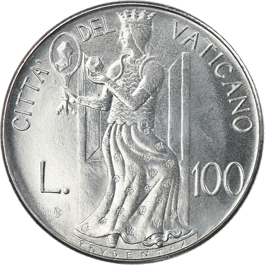 Coin, VATICAN CITY, John Paul II, 100 Lire, 1979, Roma, MS(65-70), Stainless