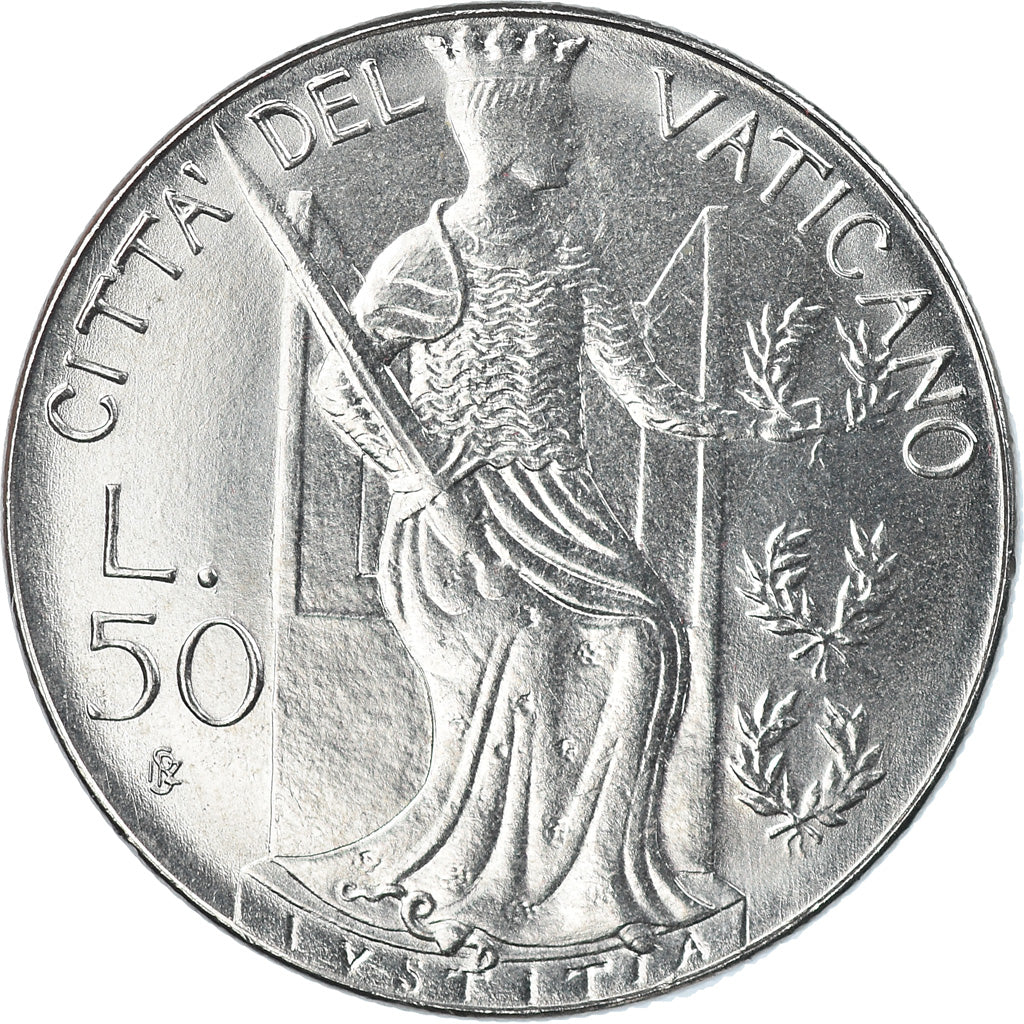 Münze, Vatikanstadt, John Paul II, 50 Lire, 1979, Roma, STGL, Stainless Steel