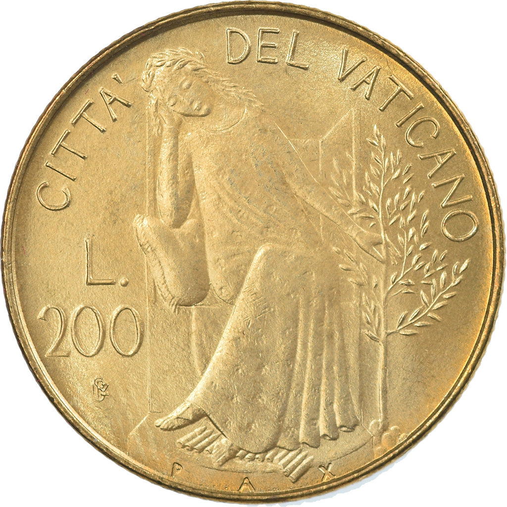 Coin, VATICAN CITY, John Paul II, 200 Lire, 1979, Roma, MS(65-70)