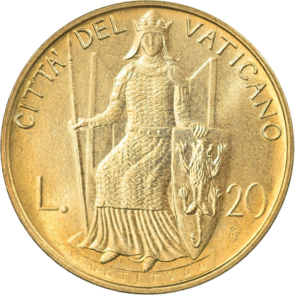 Coin, VATICAN CITY, John Paul II, 20 Lire, 1979, Roma, MS(65-70)