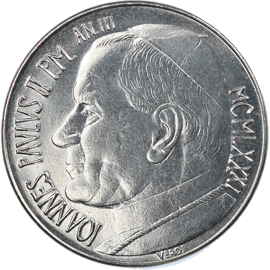 Moneta, CITTÀ DEL VATICANO, John Paul II, 100 Lire, 1981, Roma, FDC, Acciaio