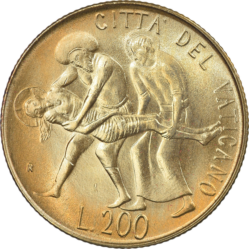 Coin, VATICAN CITY, John Paul II, 200 Lire, 1981, Roma, MS(65-70)