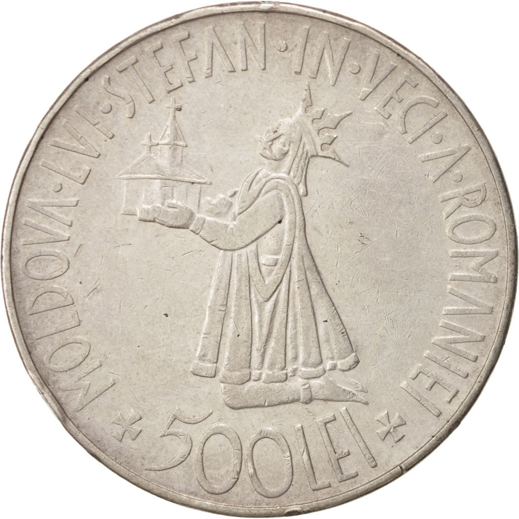 Coin, Romania, Mihai I, 500 Lei, 1941, EF(40-45), Silver, KM:60