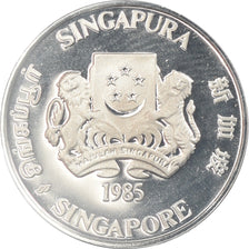 Coin, Singapore, Cent, 1985, Singapore Mint, Proof, MS(65-70), Silver, KM:49a