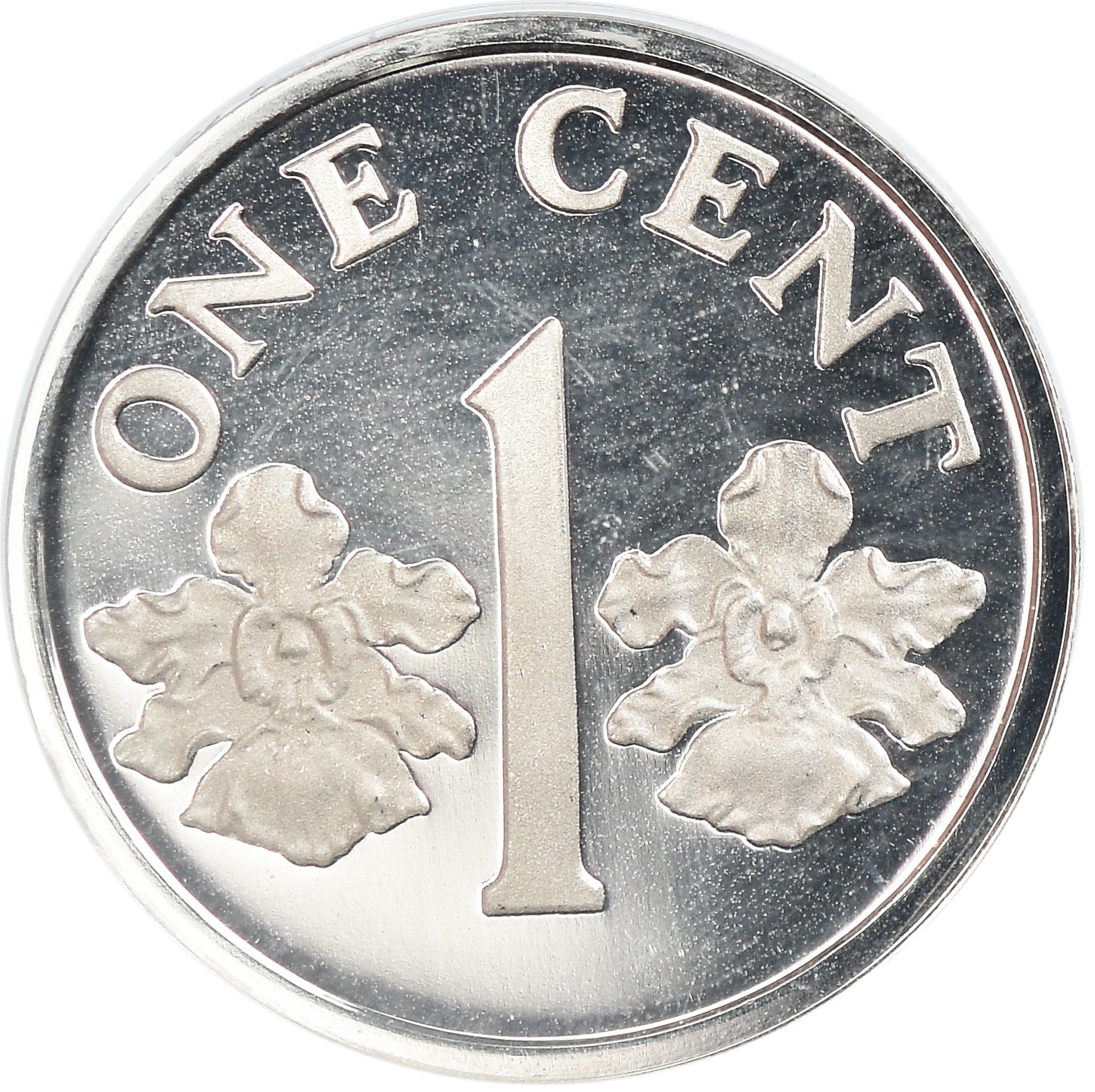 Coin, Singapore, Cent, 1985, Singapore Mint, Proof, MS(65-70), Silver, KM:49a