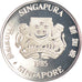 Coin, Singapore, Dollar, 1985, Singapore Mint, Proof, MS(65-70), Silver, KM:54a